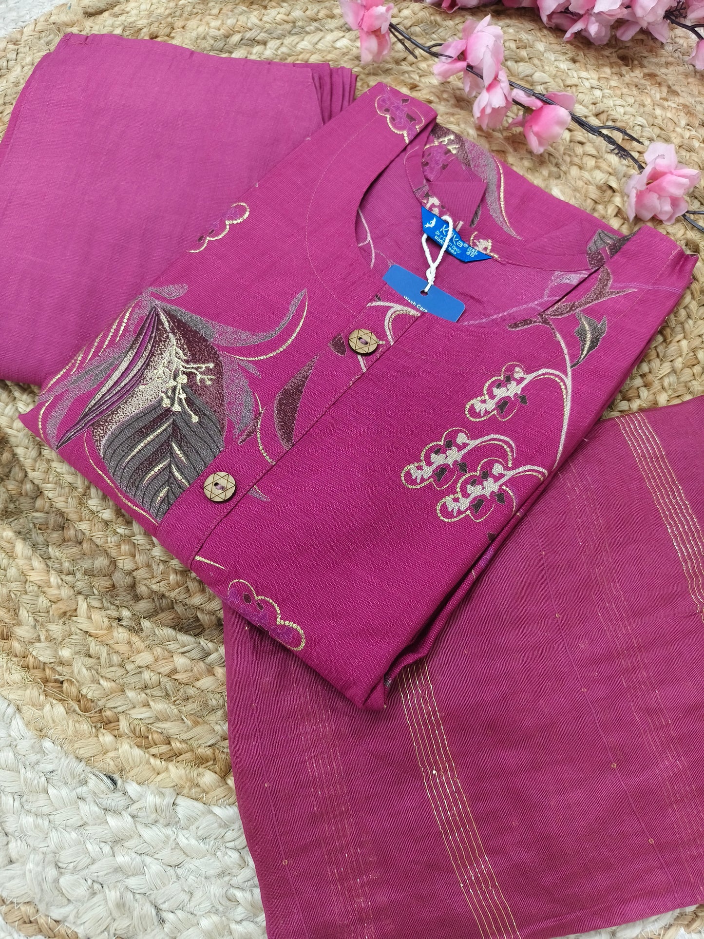 Pink Elegant Vatican silk Dress