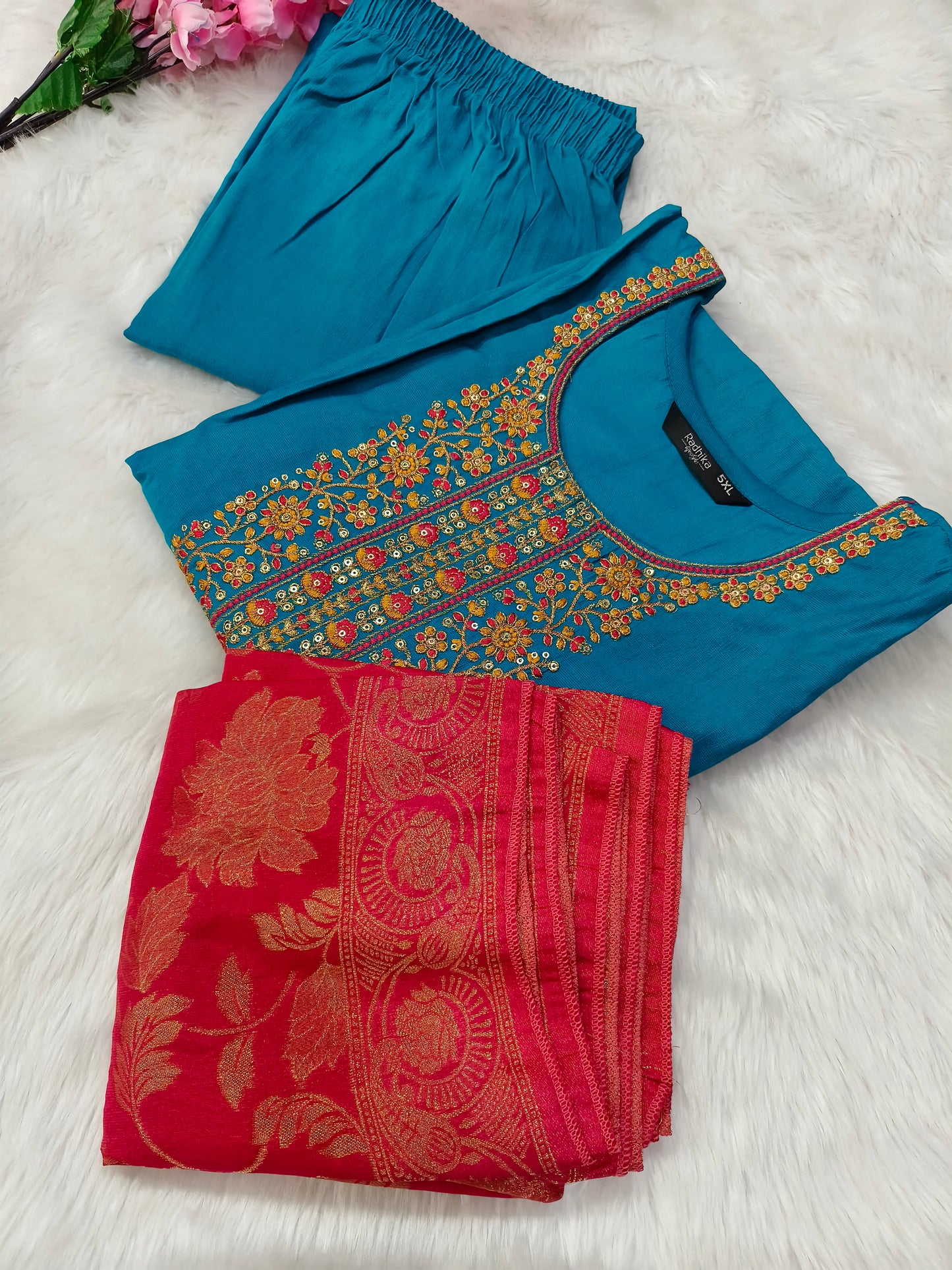 Blue designer suit