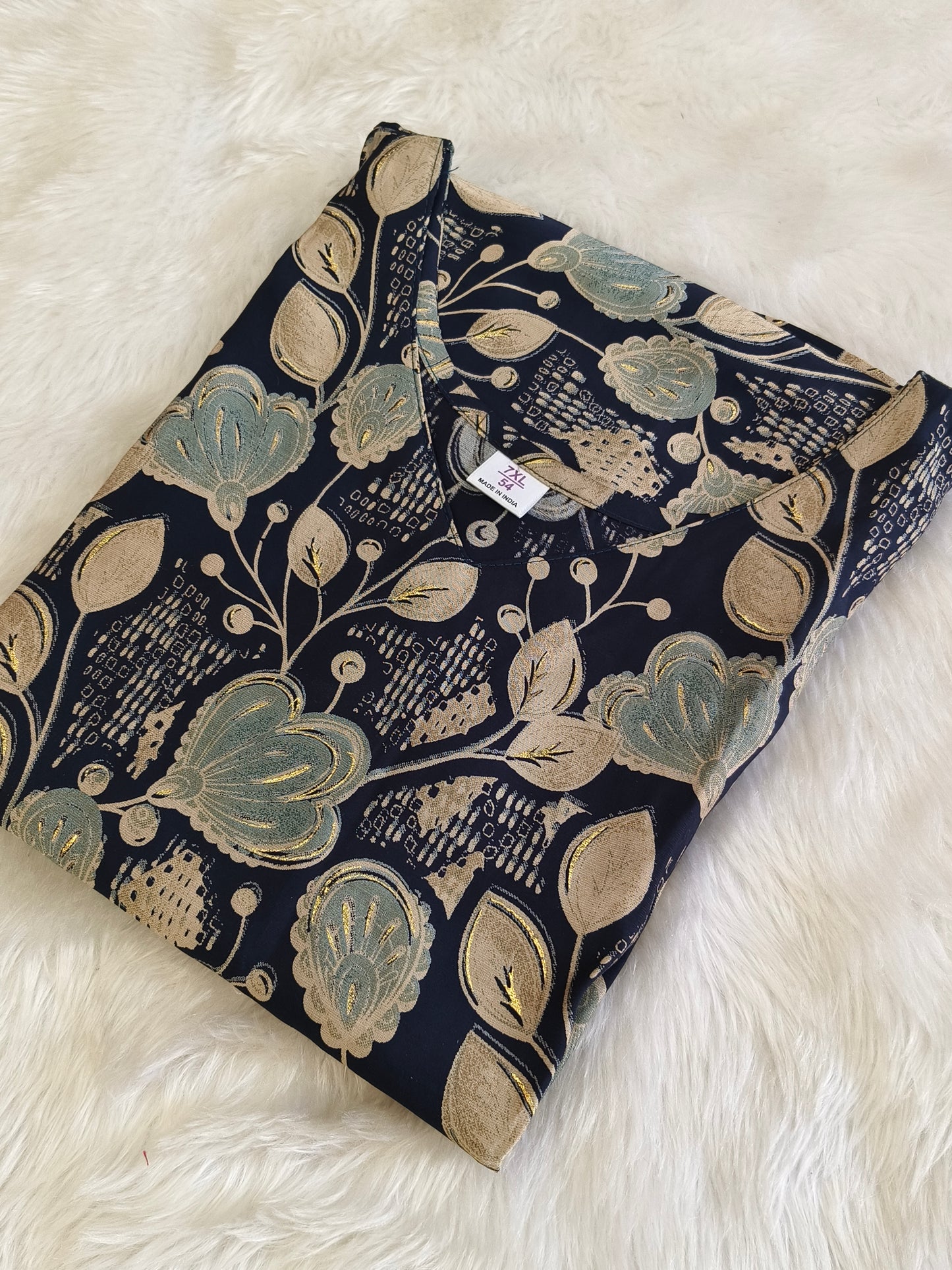 Navy Blue short kurti