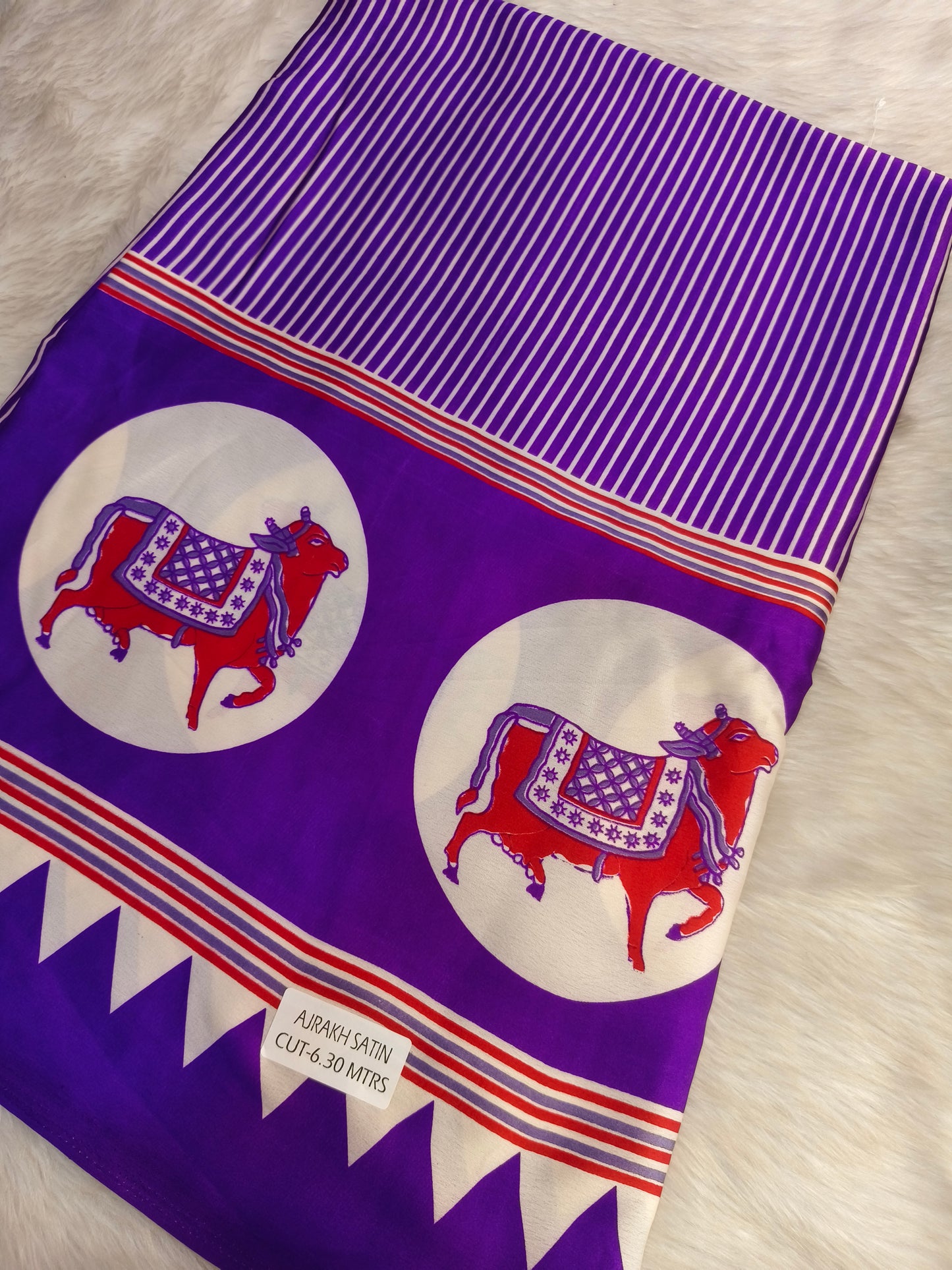 Purple Modal Silk Saree