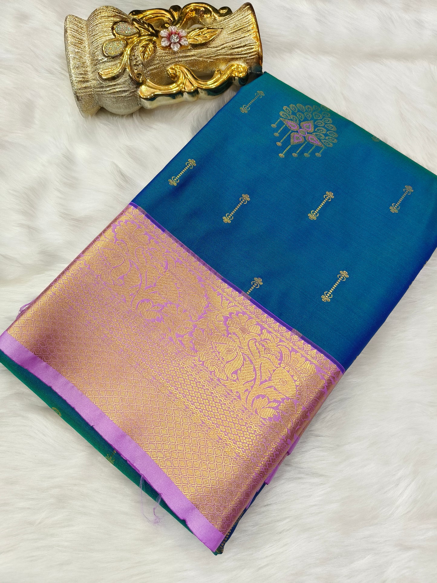 Peacock kanjivaram silk saree