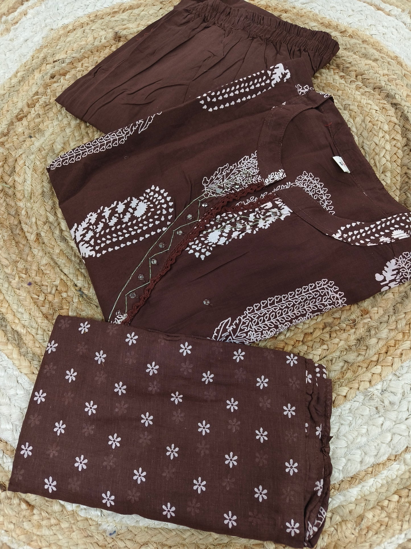 Brown Pure cotton suits