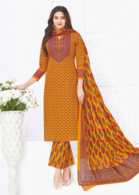 Mustard yellow cotton suits