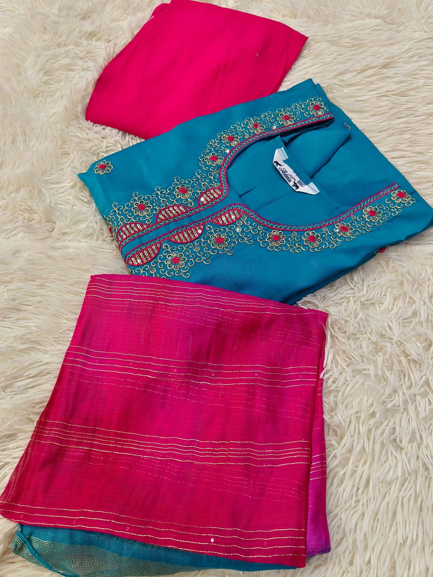 Sky Blue with Pink Eelgent designer suits