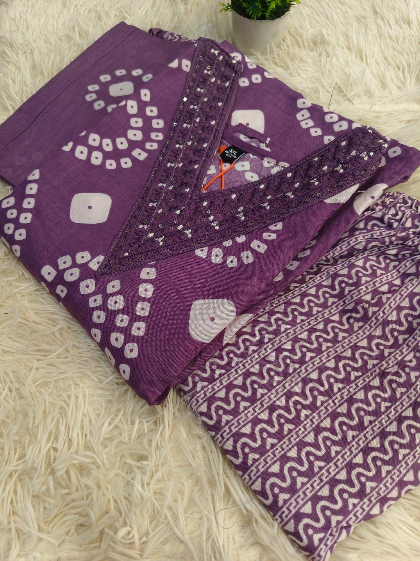 Wine Cotton sets with duppata