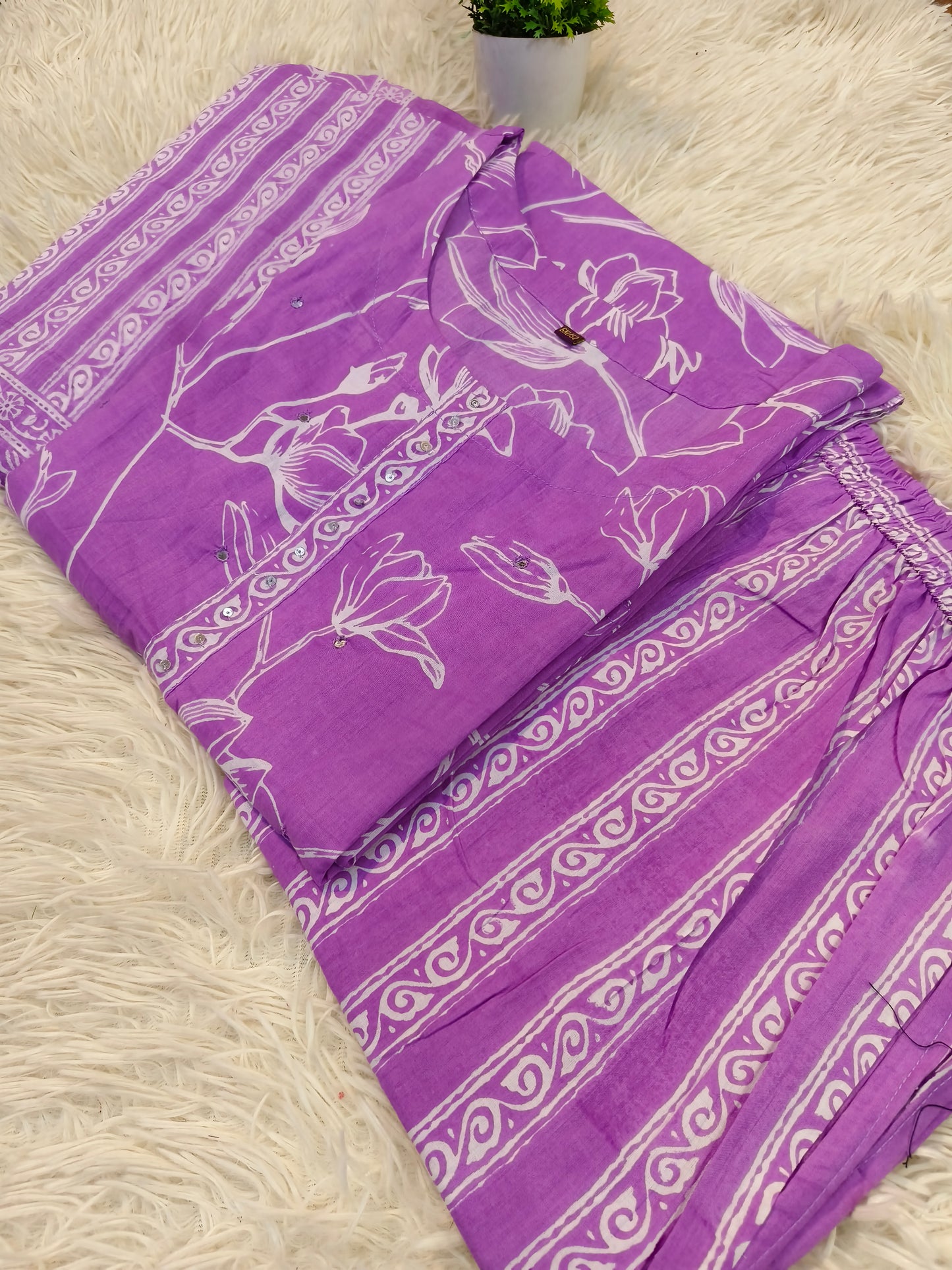 Lavander purecotton suits