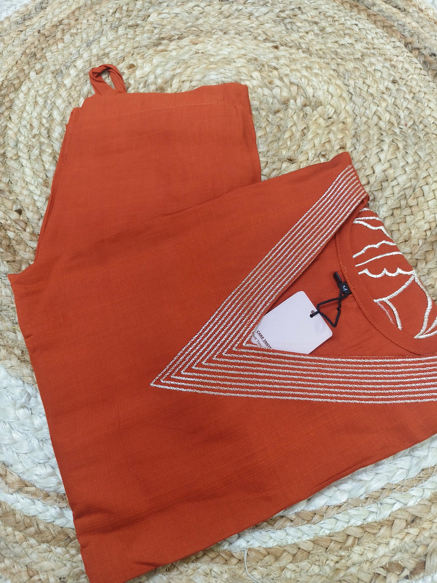 Rustic Orange cotton cord sets