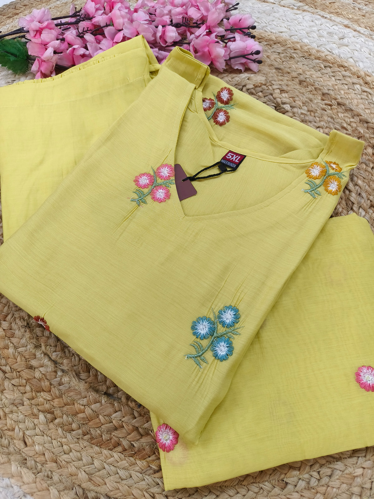 Yellow Elegant designer Aline suit