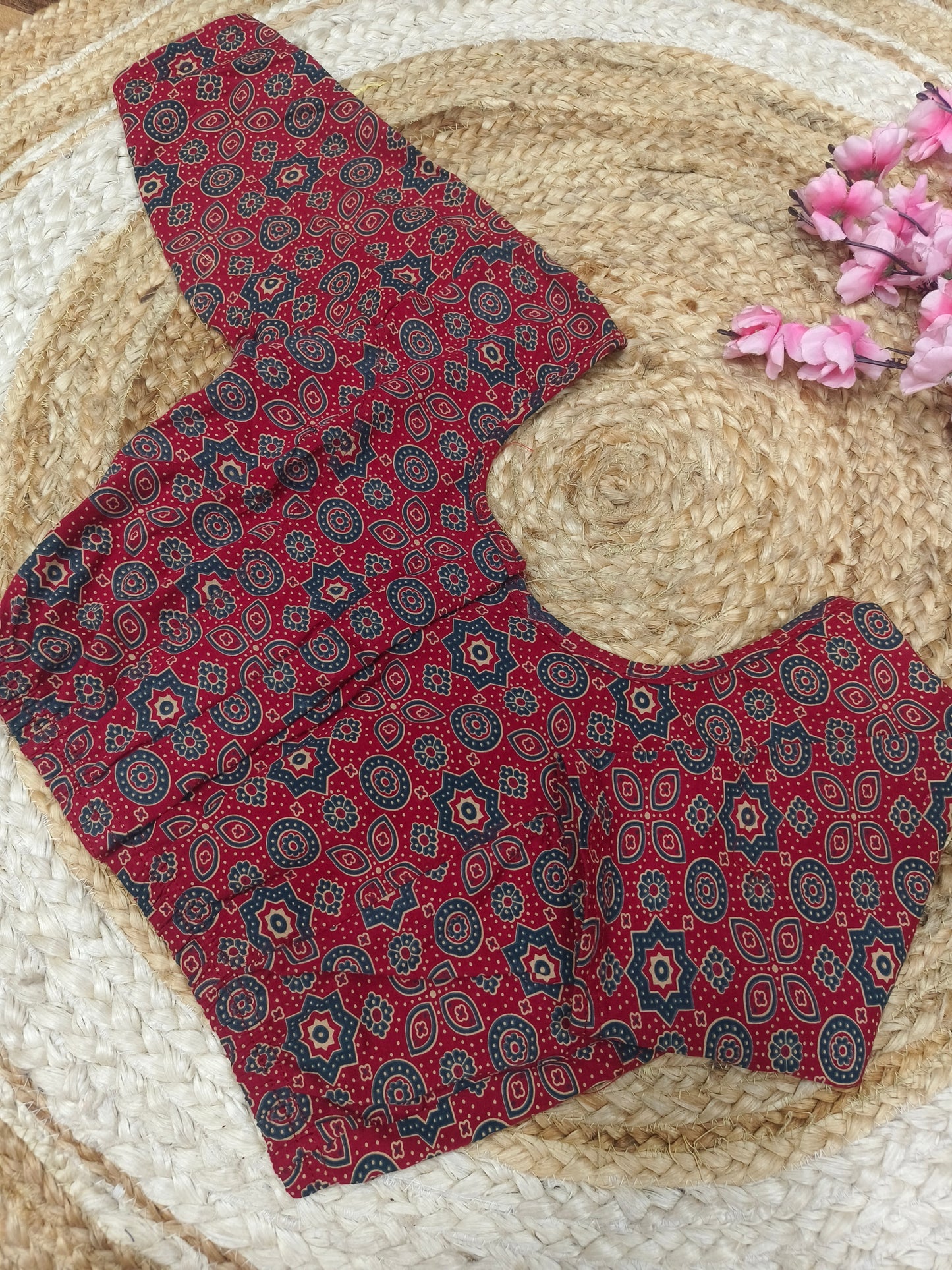 Kalamkari Cotton Stretchable Blouse