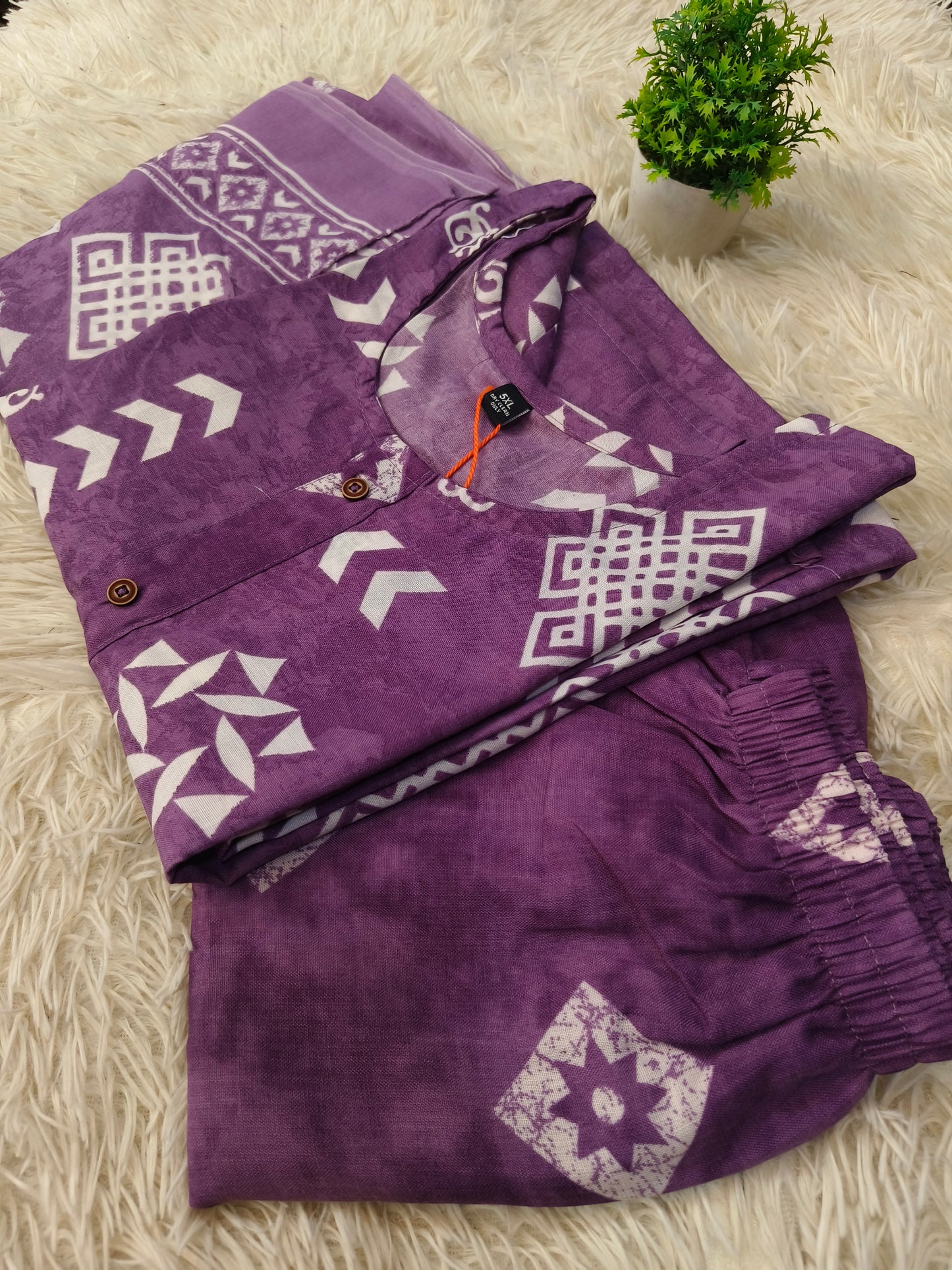 Wine Cotton sets with duppata