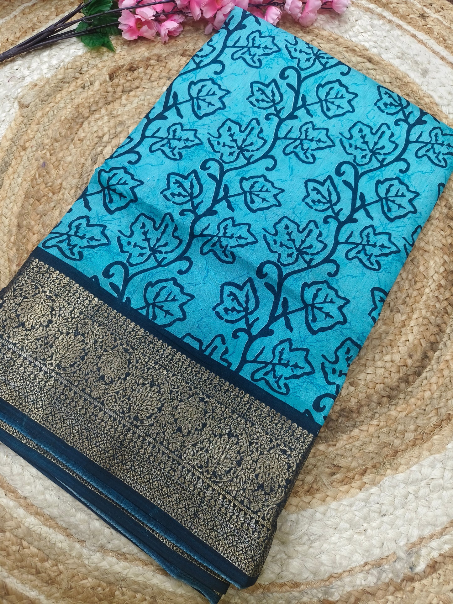 Blue Binny silk saree