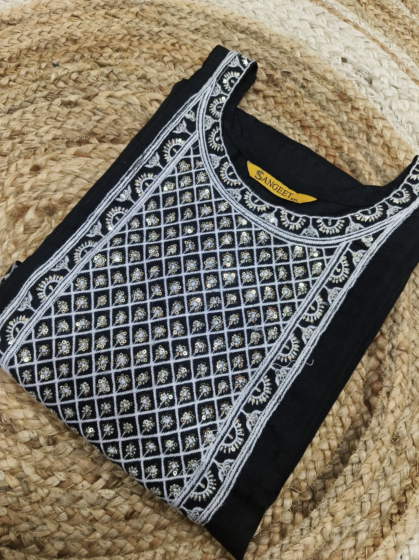 Black Side cut Kurti