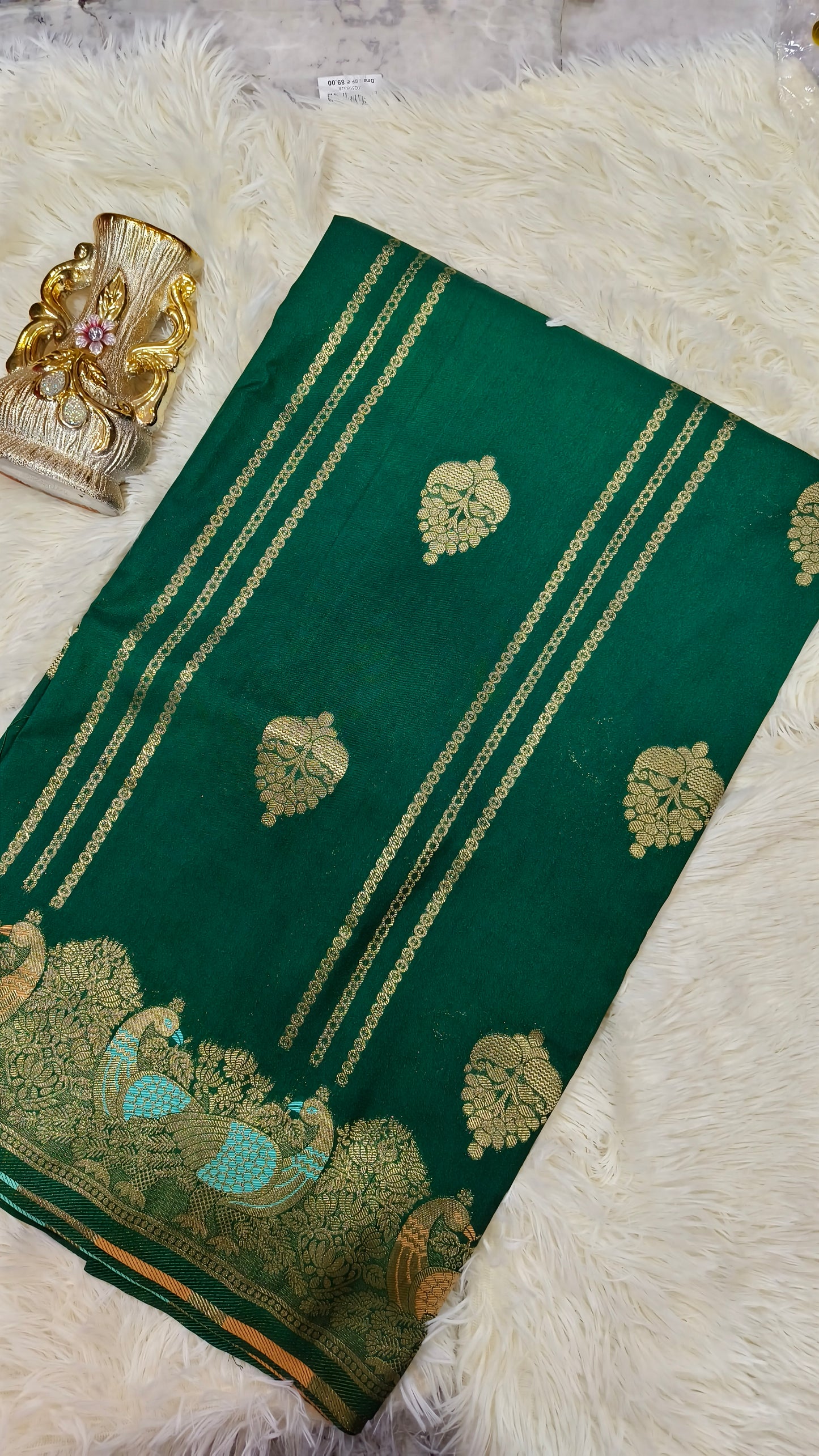 Green Meenakari Silk Saree