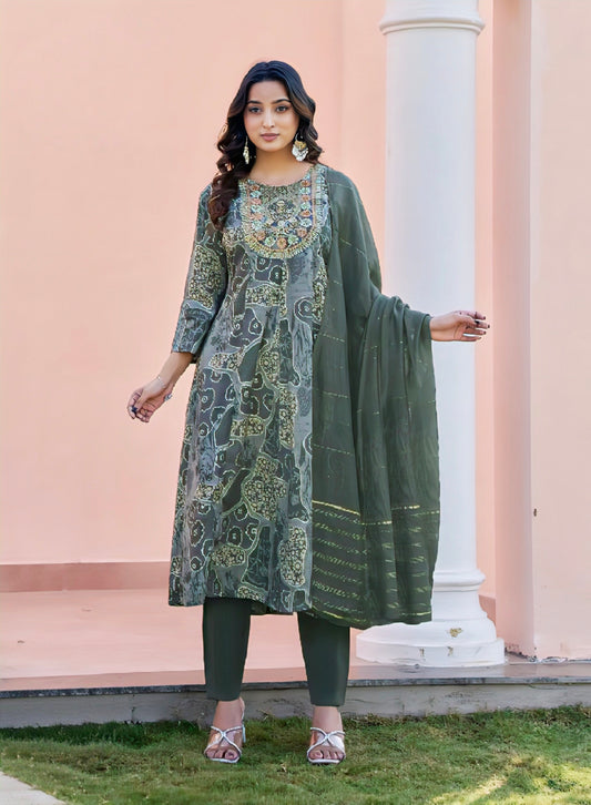 Grey Elegant Aline designer suits