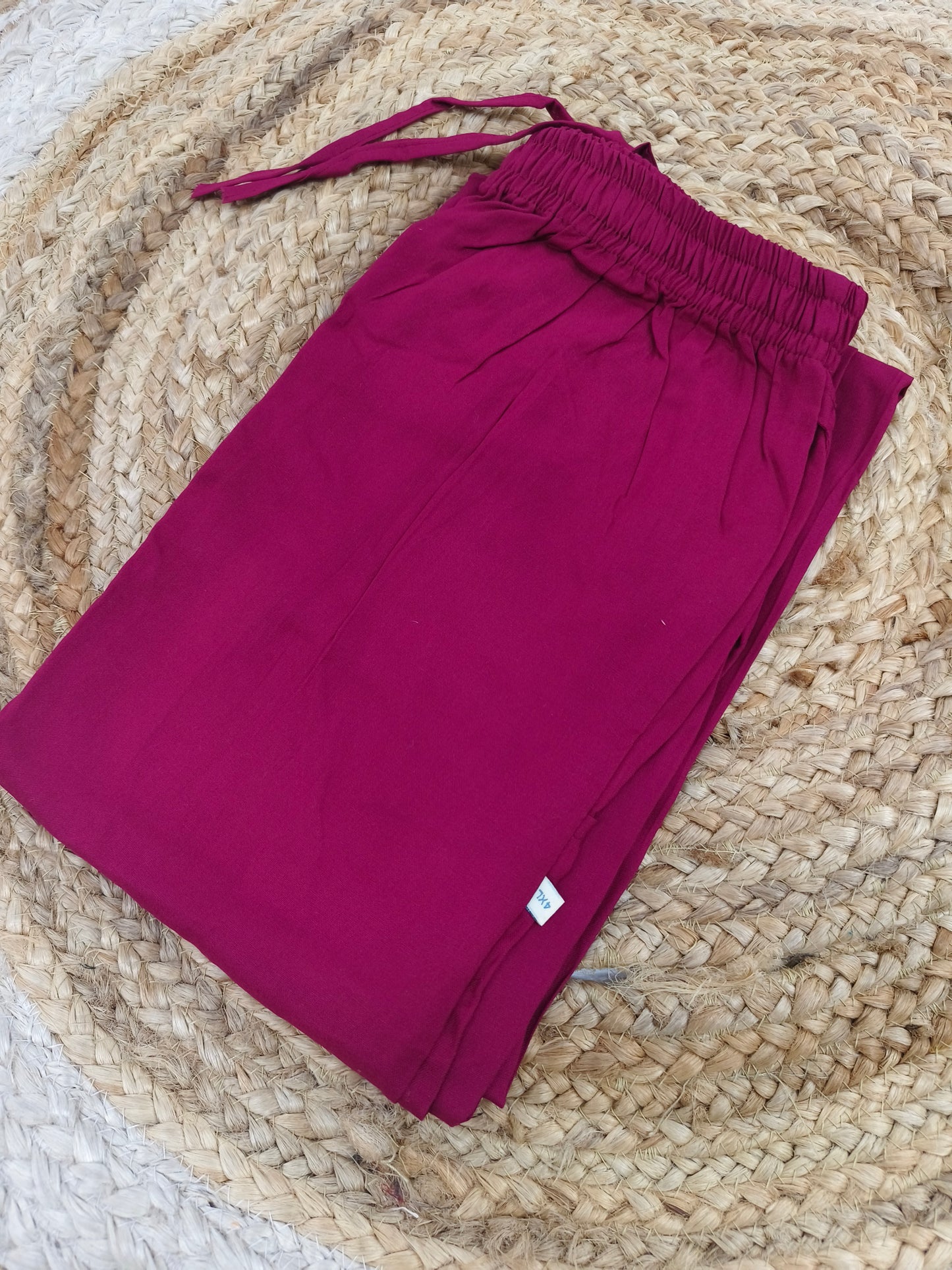 Wine Rayon plazo pant