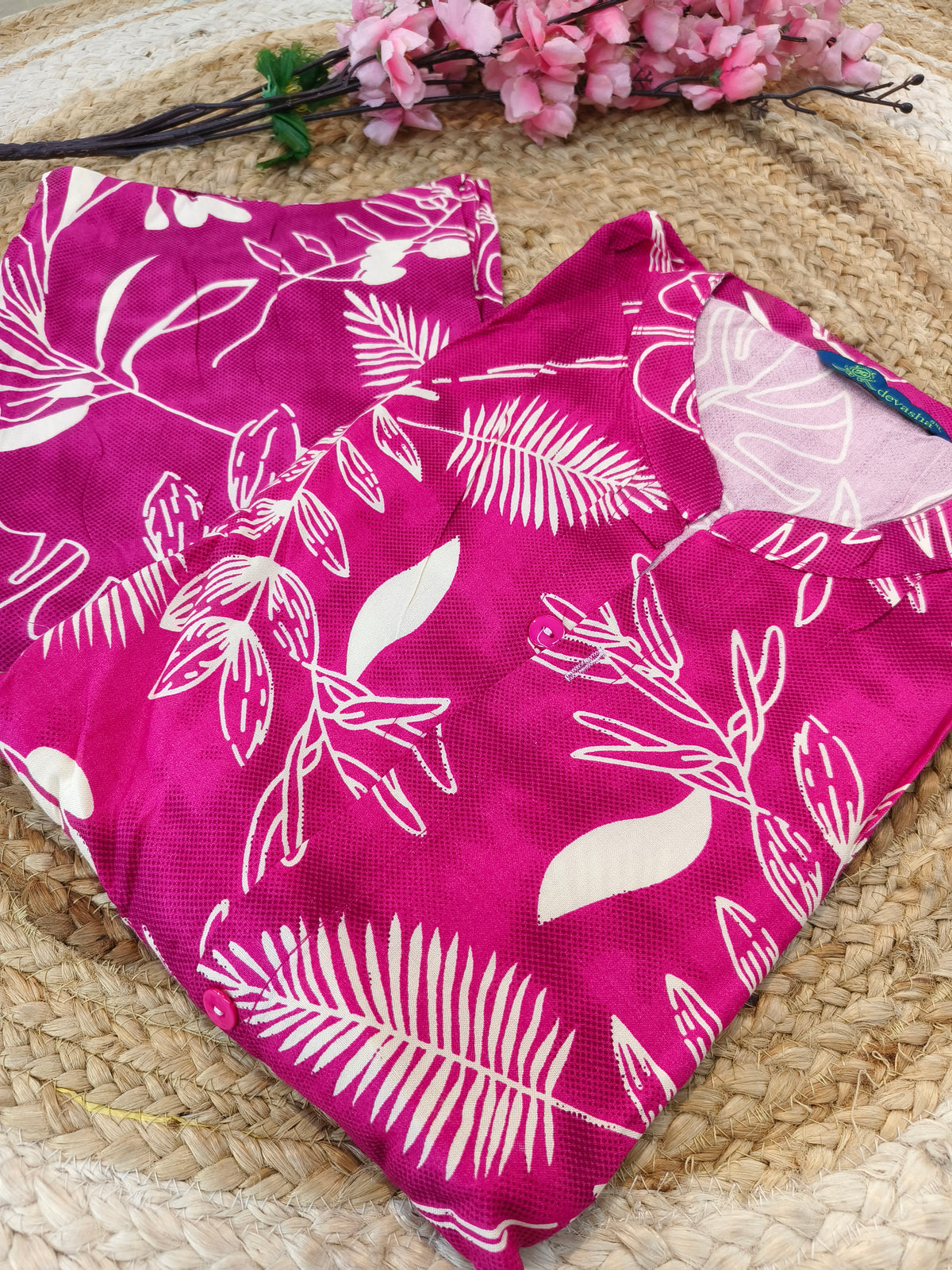 Pink Elegant Rayon cord set