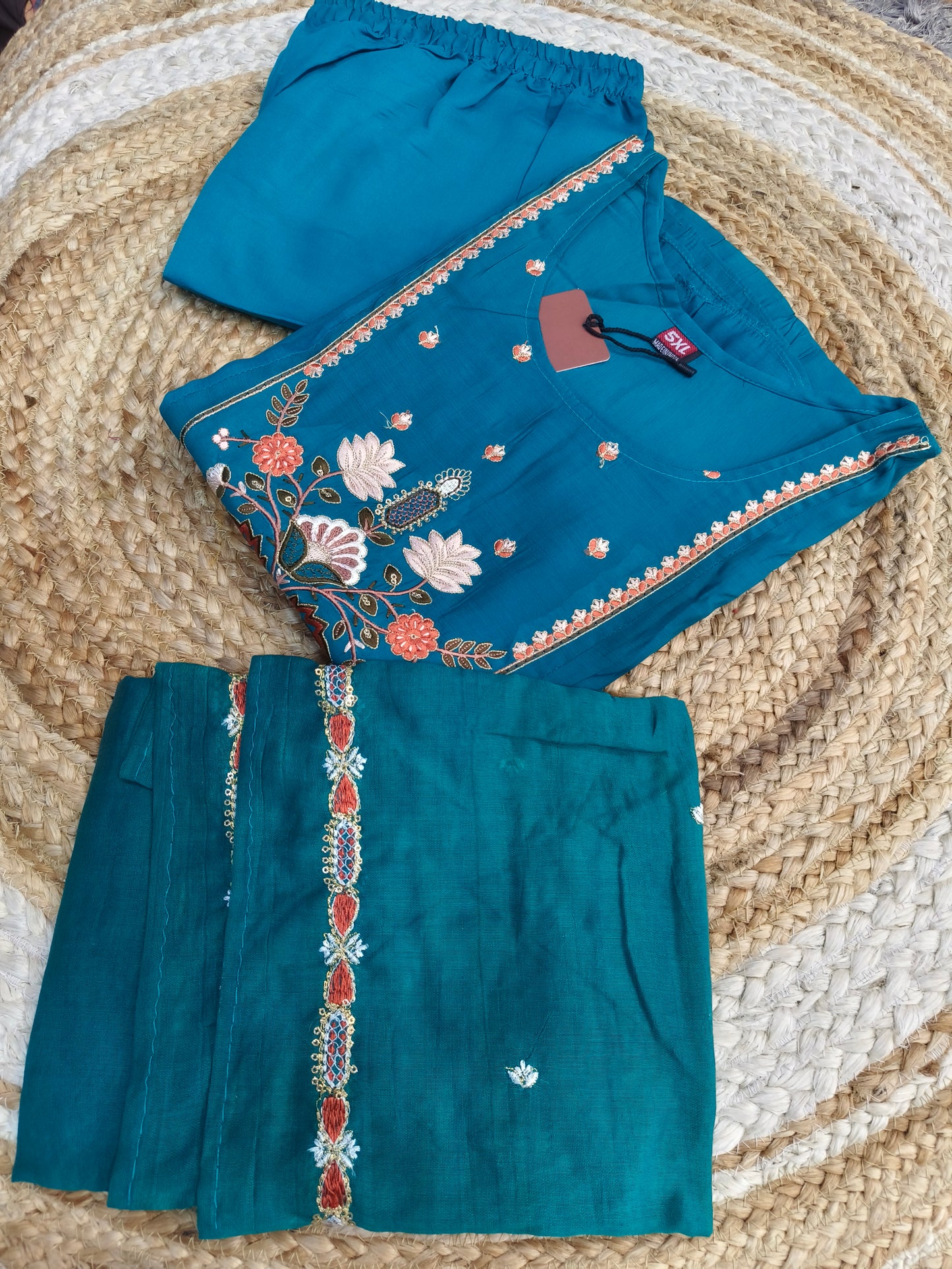 Sea Blue designer Aline suit