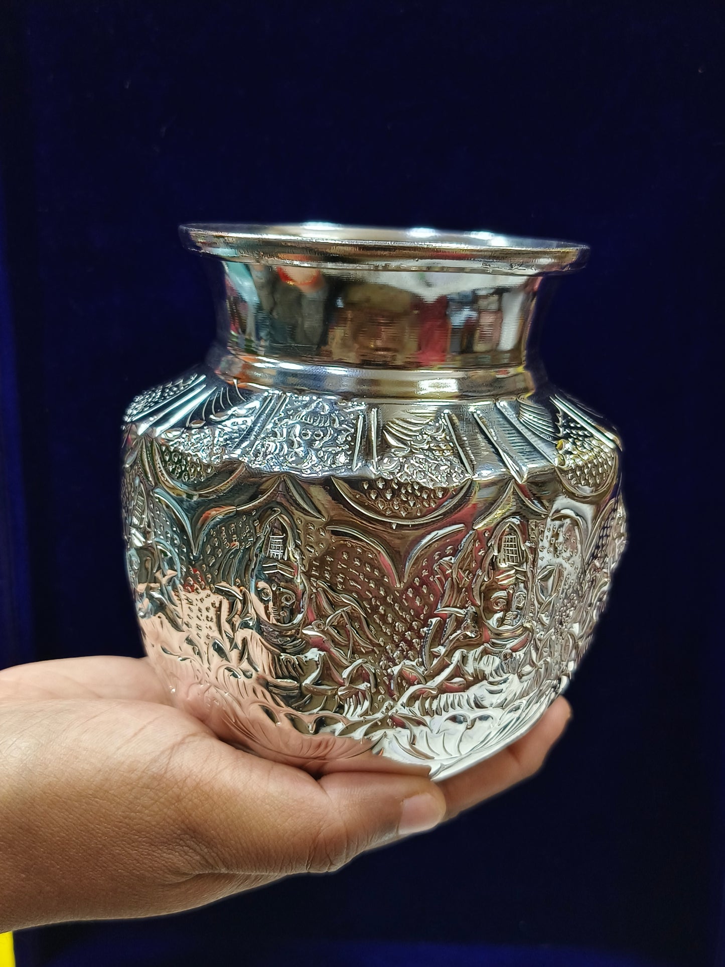 Pure German Silver kalasha weight 210gm
