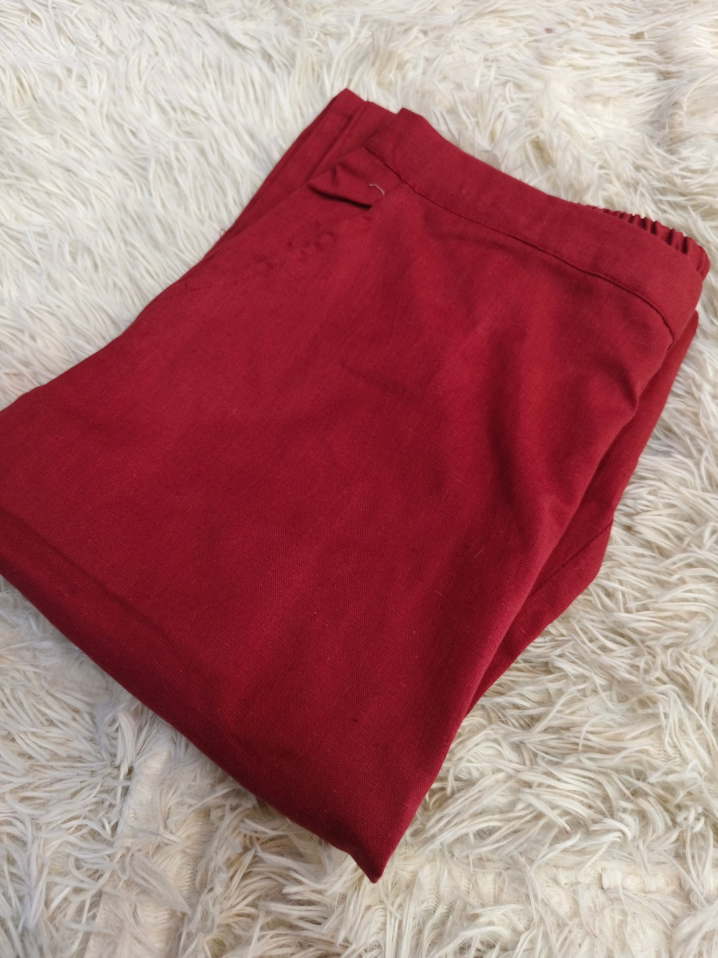 Maroon Cotton Pant