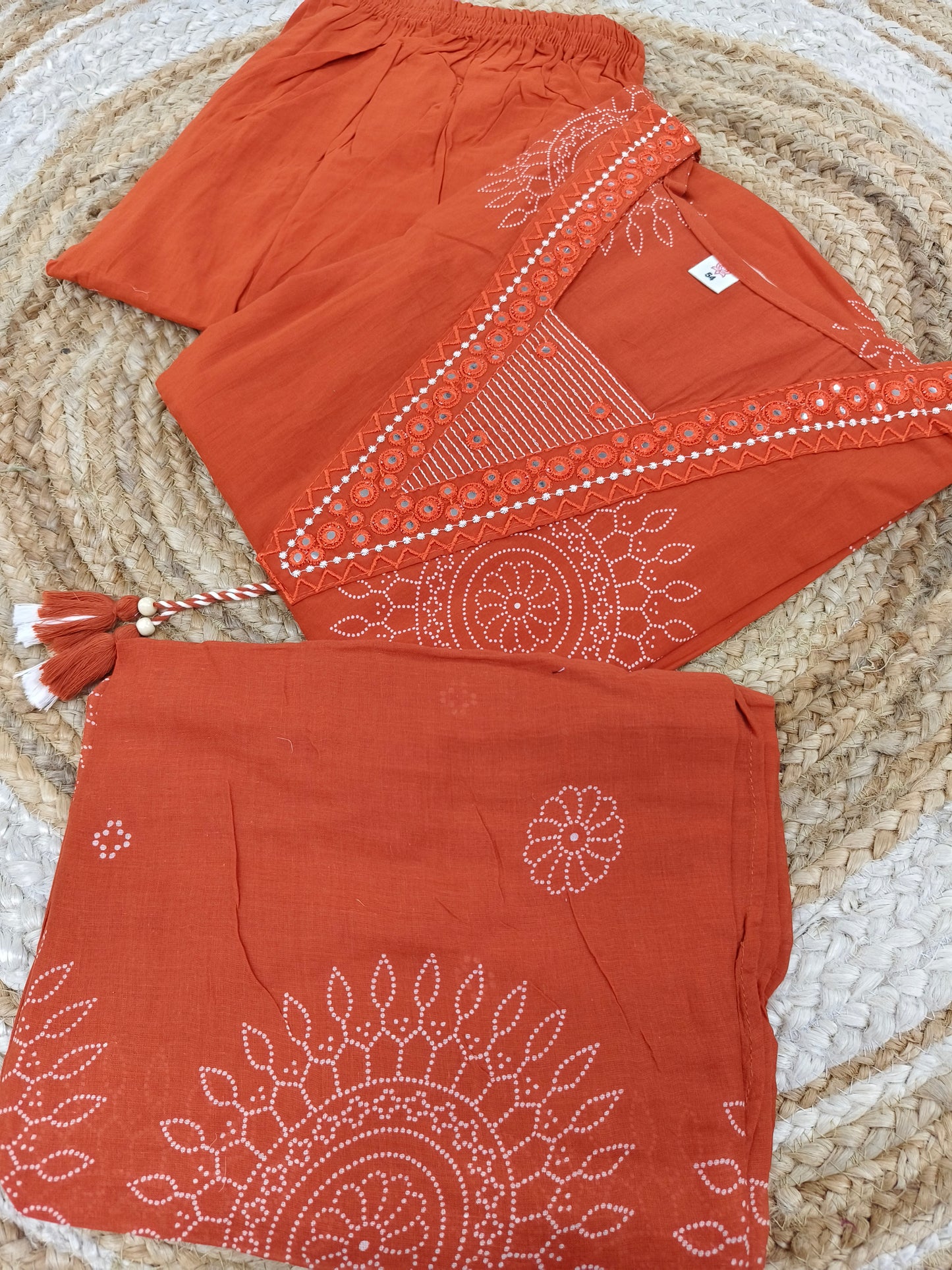 Light Orange Pure cotton suits