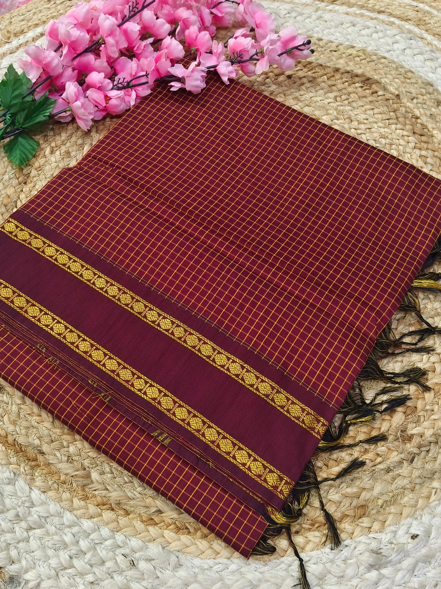 Brown Vintage Arani silk saree