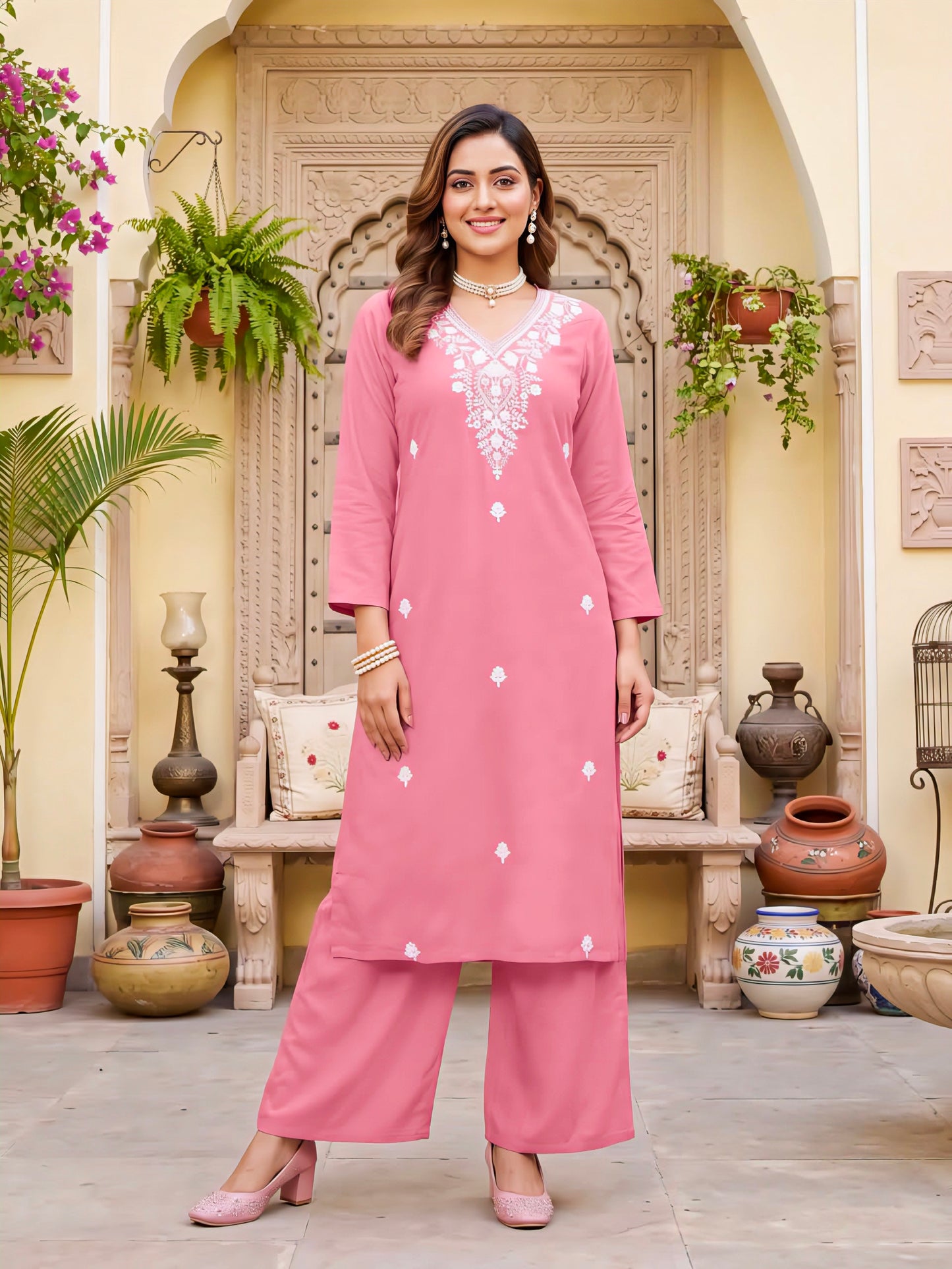 Peach Elegant Cord set