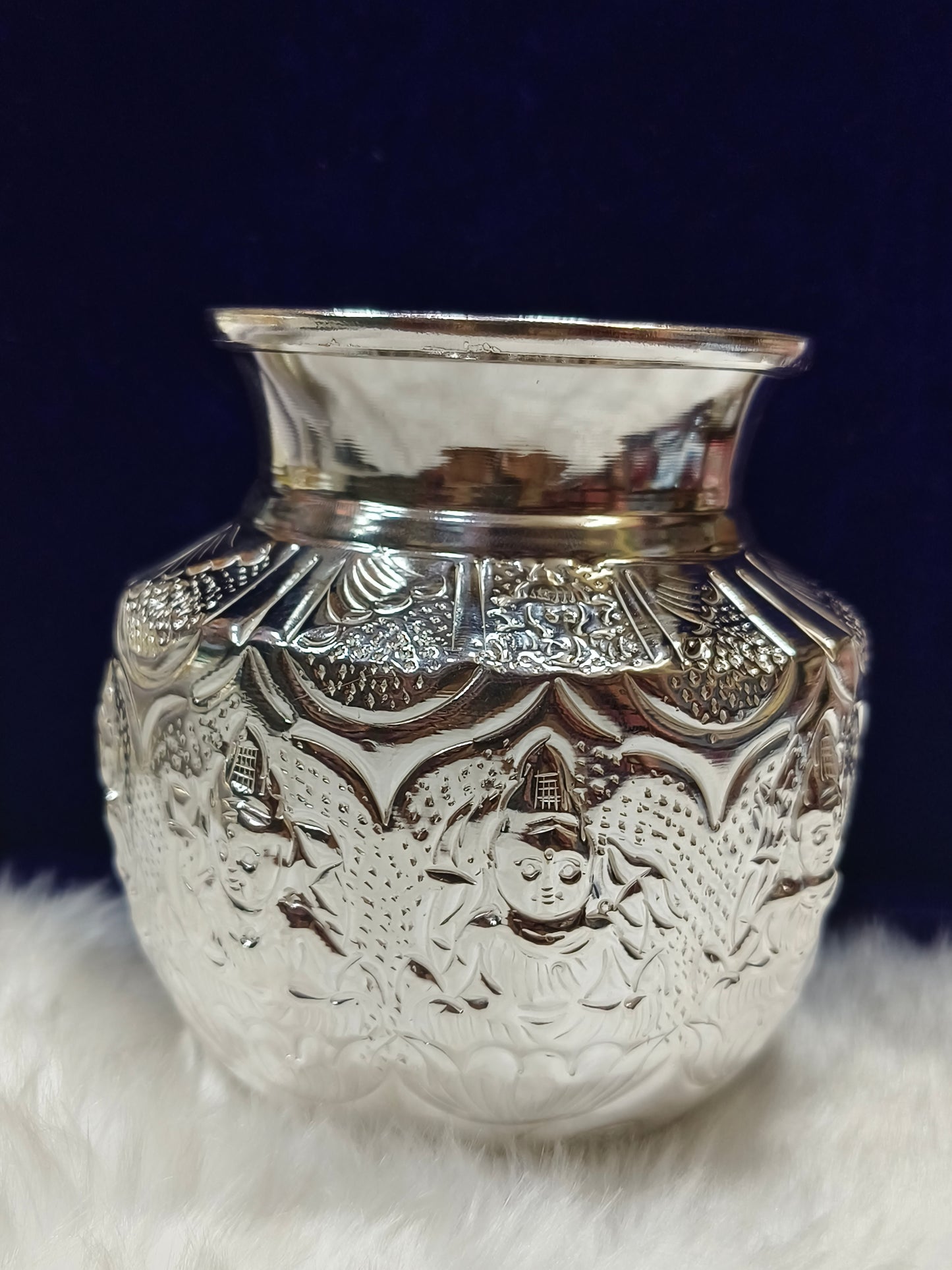Pure German Silver kalasha weight 210gm