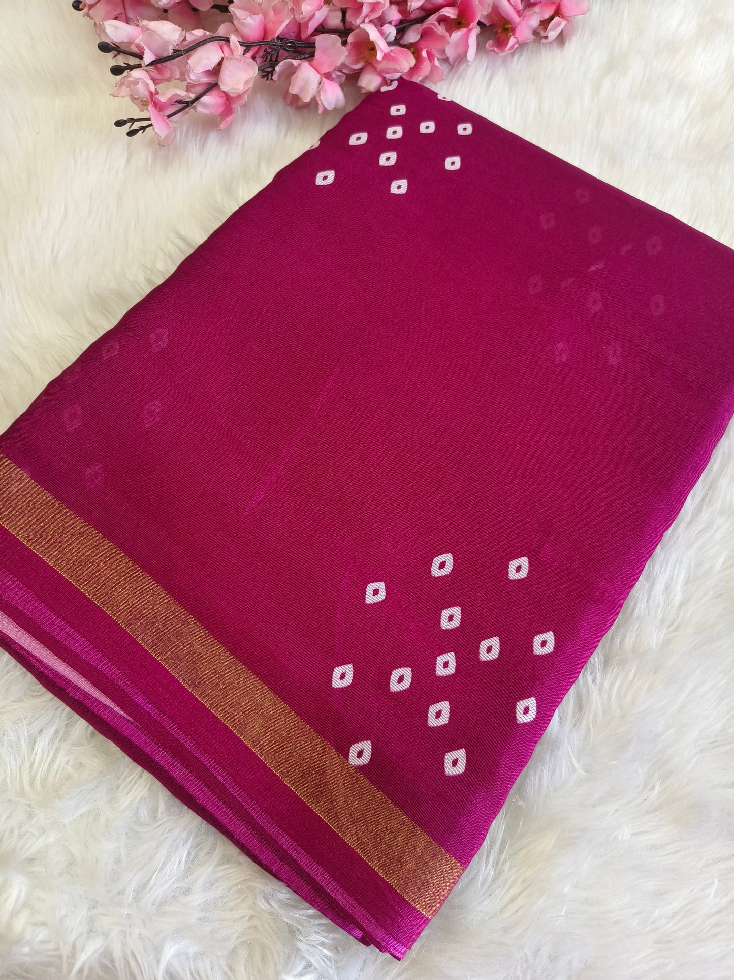 Wine Soft Lenin silk saree