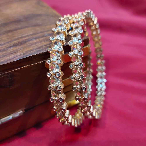 GOLD PLATED WITH STONE BANGLE