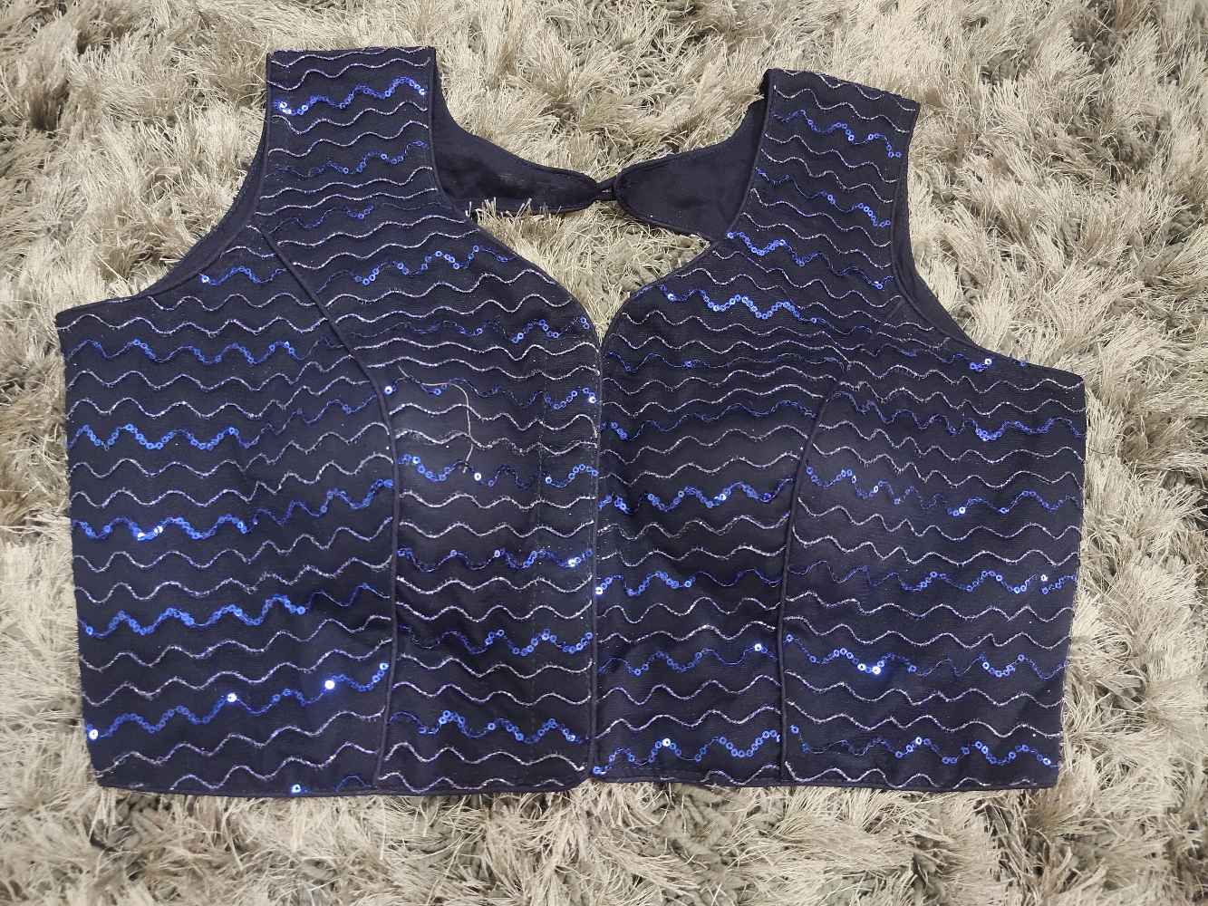 Navy Blue Designer blouse