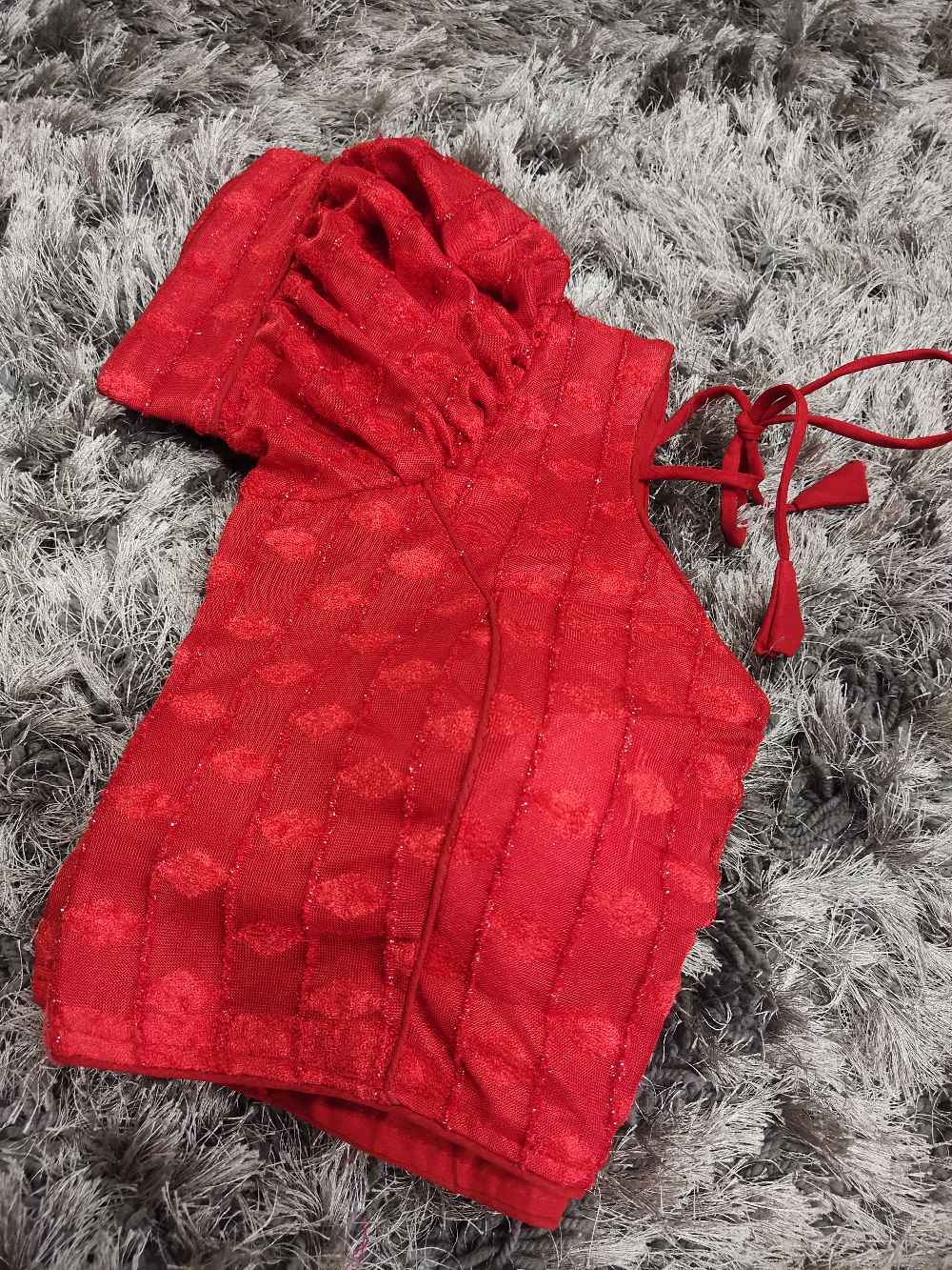 Red Designer blouse