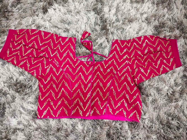 Pink Designer Georgette blouse