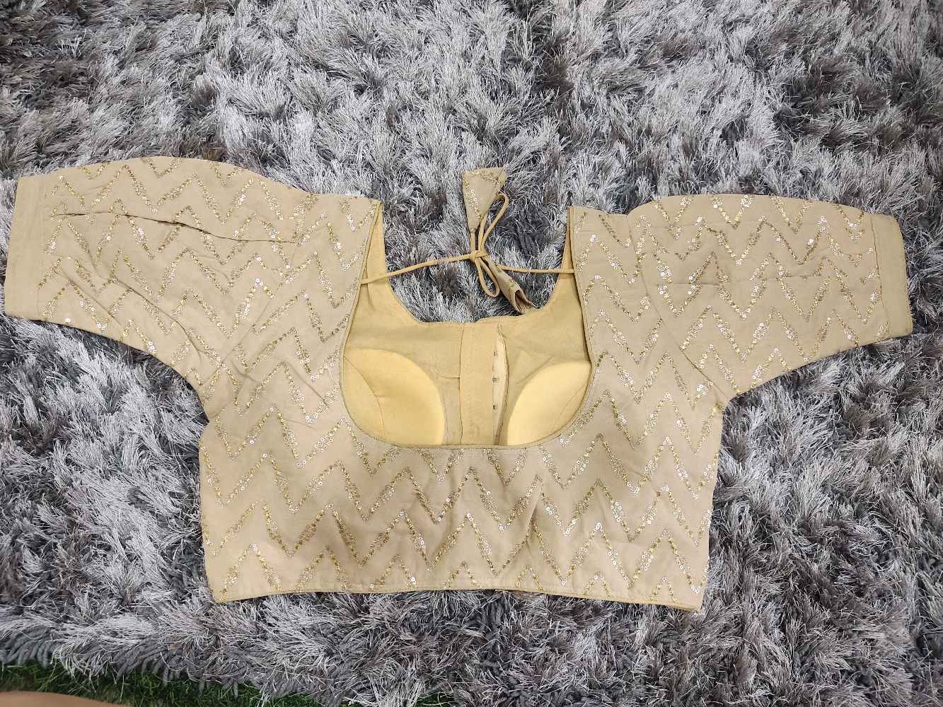 Gold Designer Georgette blouse