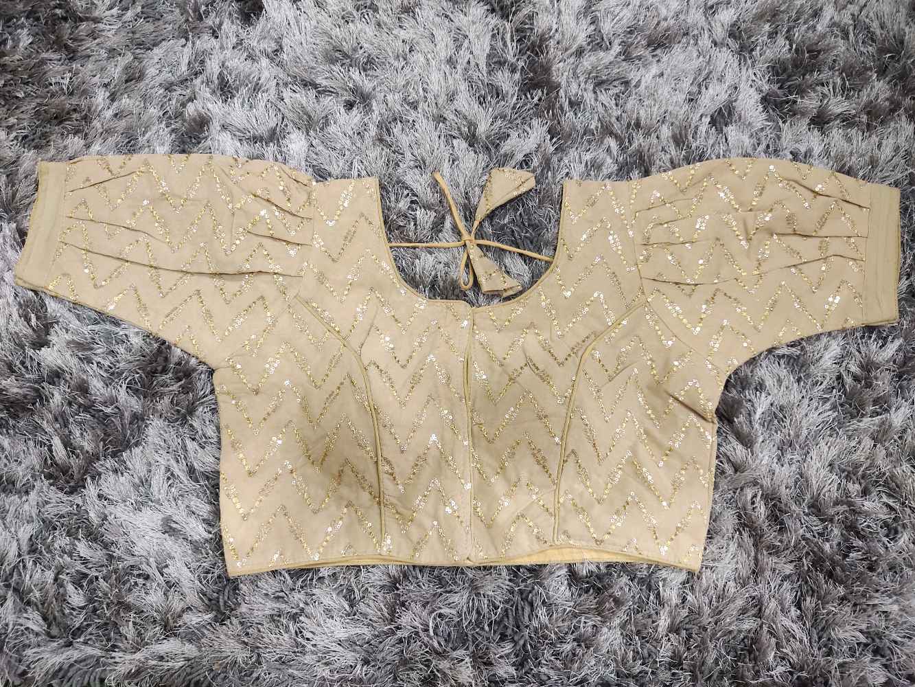 Gold Designer Georgette blouse