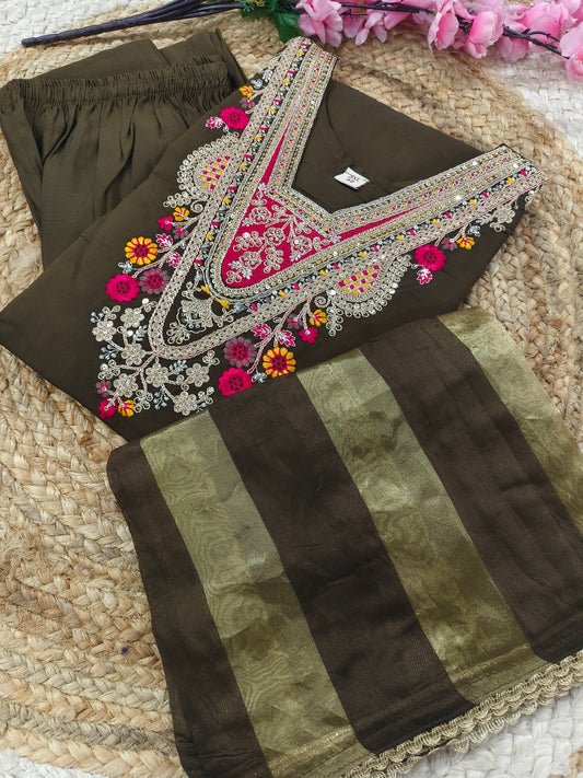 Brown Elegant Designer suits