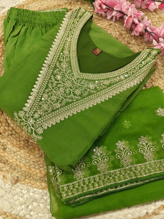 Parrot green Elegant  Designer suits