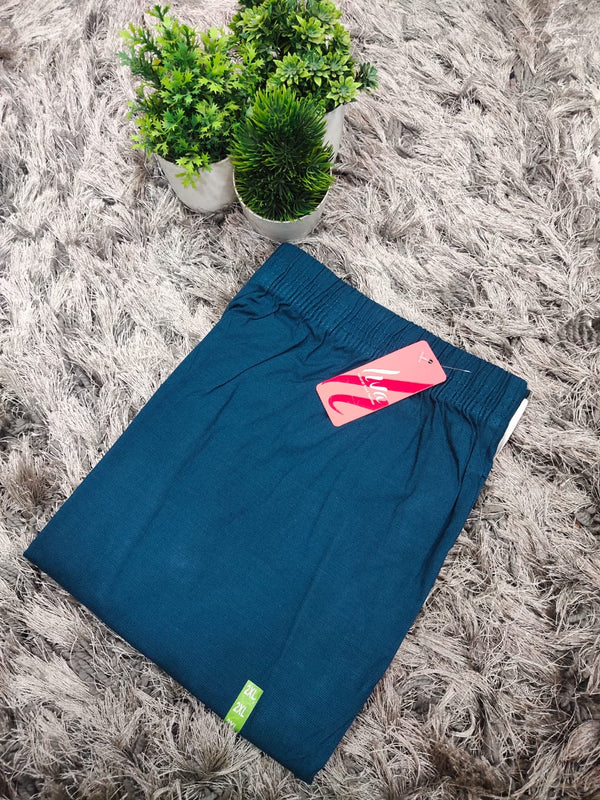 Peacock blue lycra strechable pants