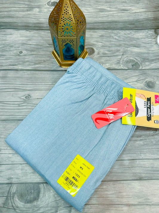 Sky denim  lycra strechable pants