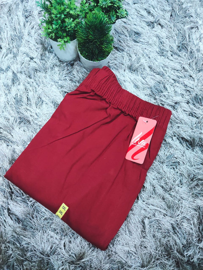 Maroon lycra strechable pants