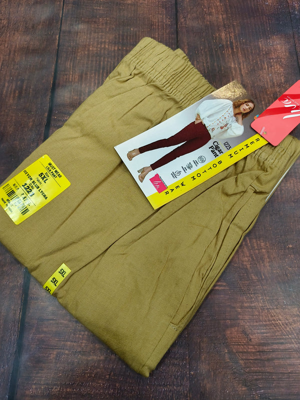 Beige lycra strechable pants