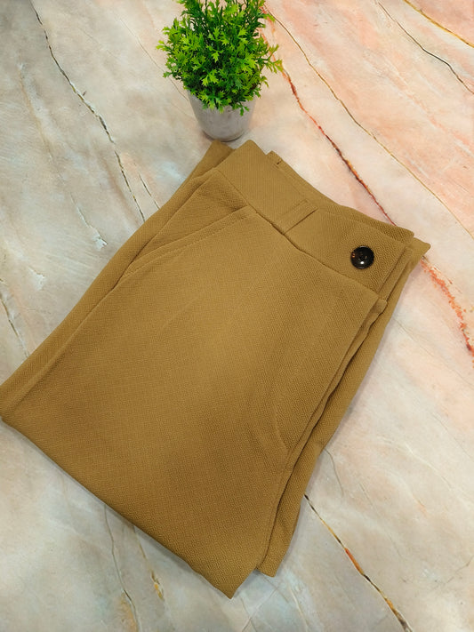 Beige formal pants