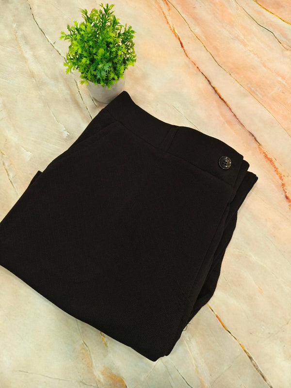 Black formal pants