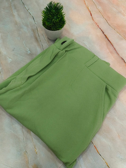 Pista green formal pants