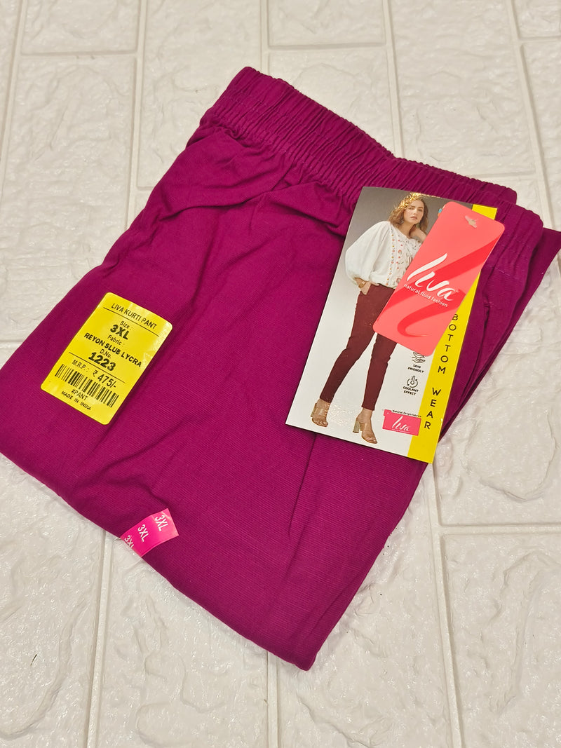 Megenta Pink Lycra strechable pants