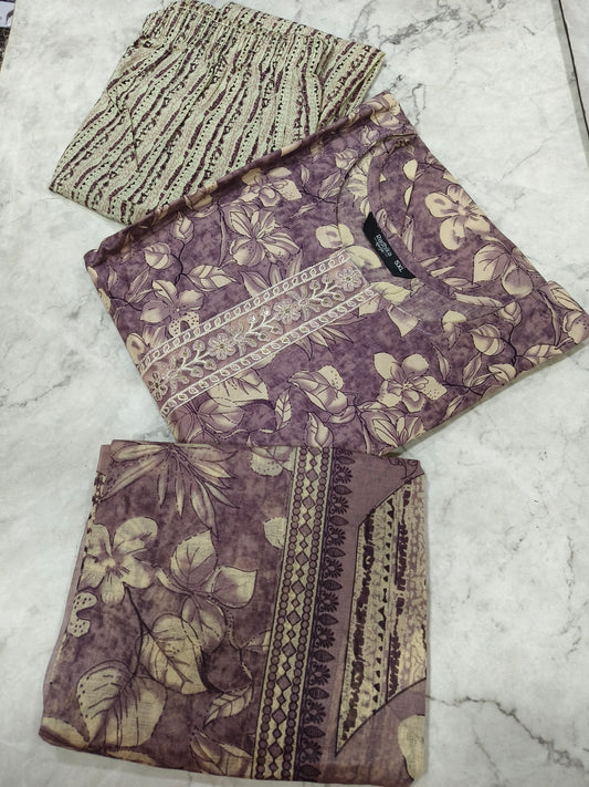 Online Pink Pure Cotton sets with duppata