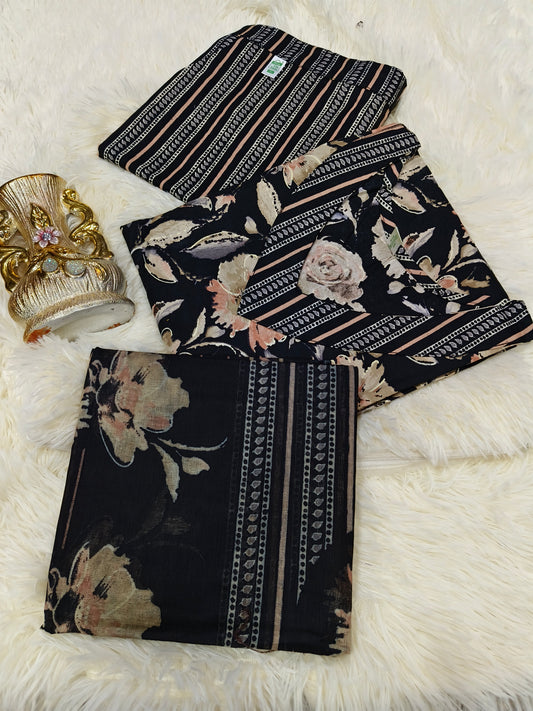 Black Cotton sets with duppata