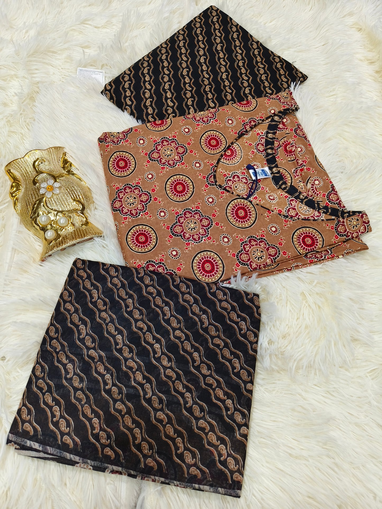 Beige pure cotton salwar