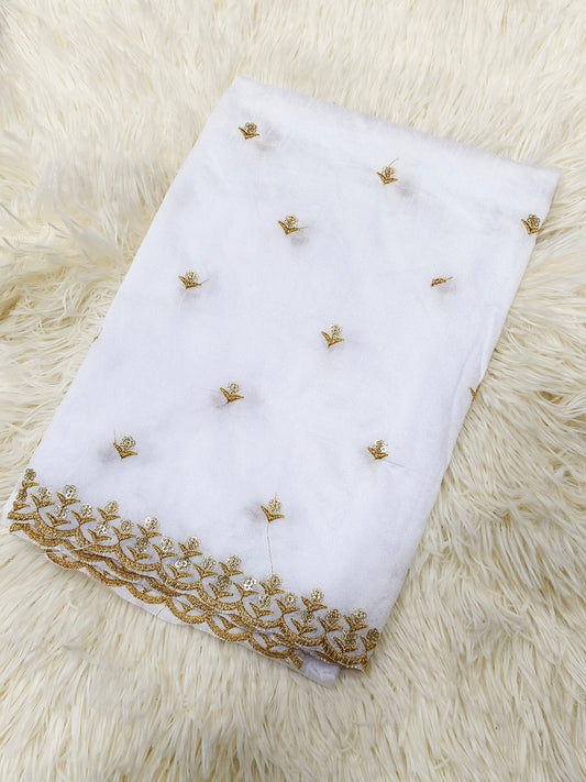 White Silk Cotton blouse material