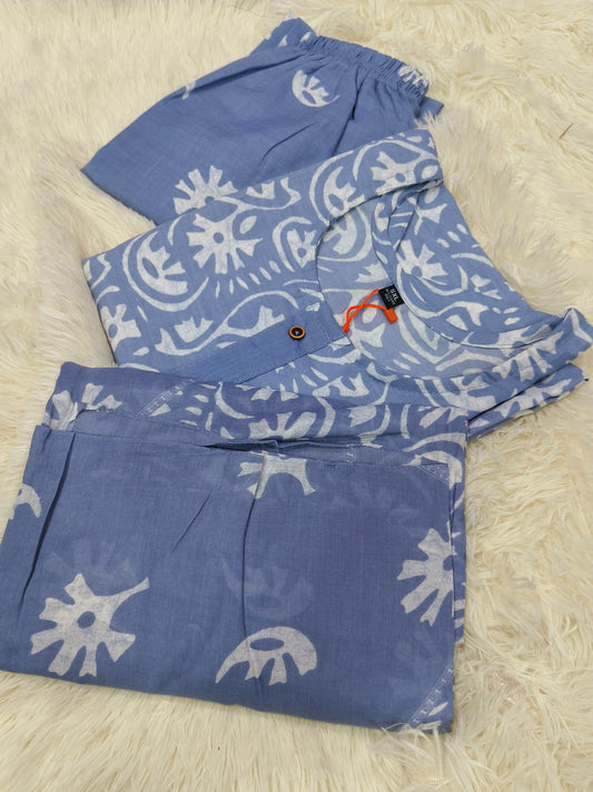 Levender Cotton sets with duppata