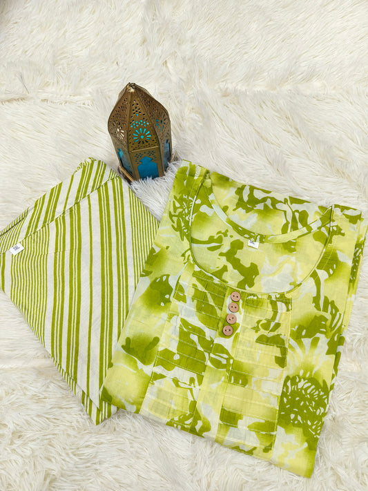 Green cord sets ShortTop & Bottom (XXL)